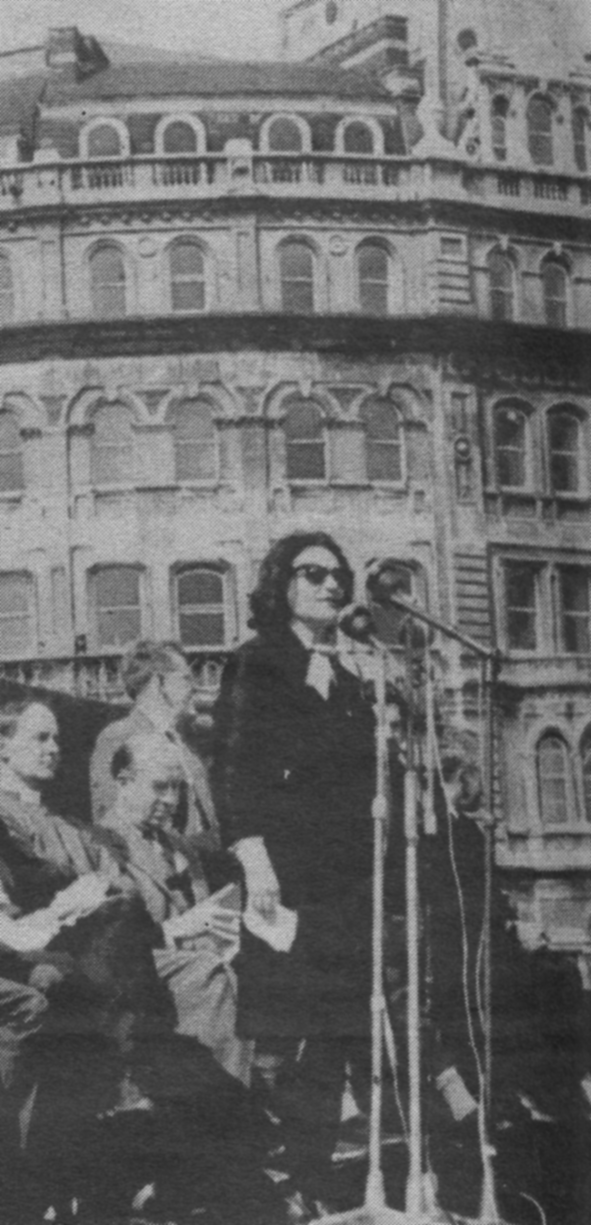 Ruth speaking in Trafalgar Square, London