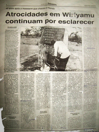 The Isadora Ataide article in Savana