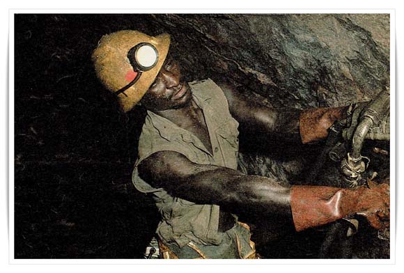 Generic picture of African miner