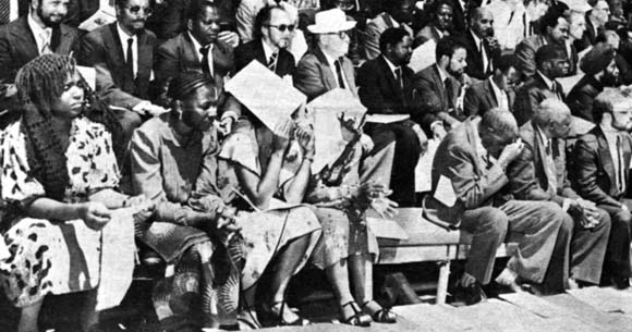 Spectators at Nkomati Accord signing ceremony